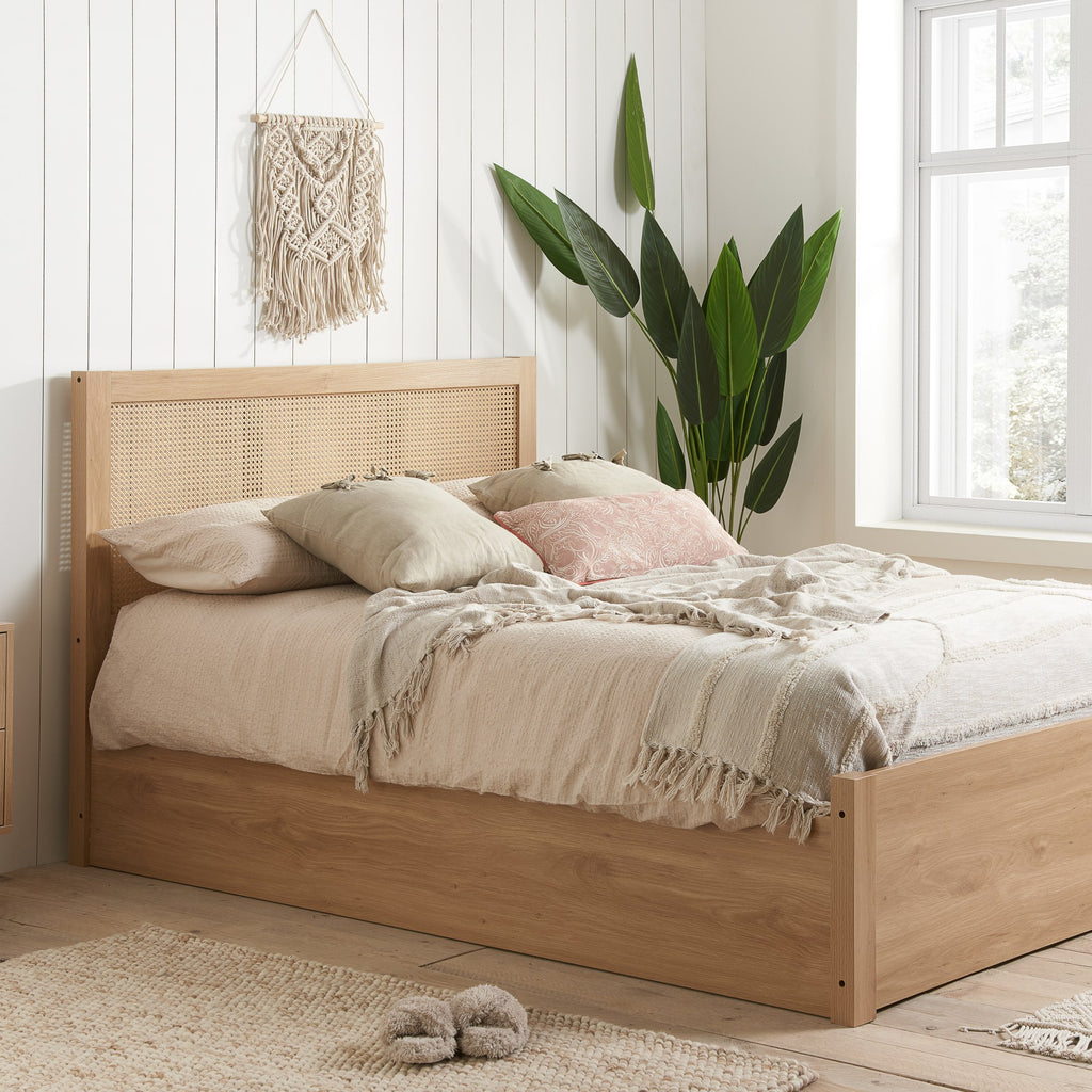 Croxley Ottoman Double Rattan Bed