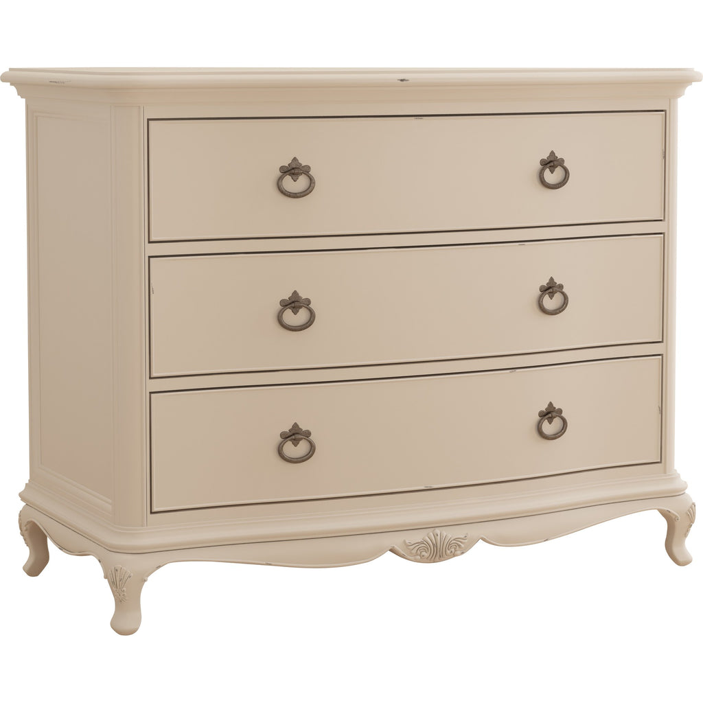 Ivory 3 Drawer Low Chest