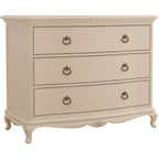 Ivory 3 Drawer Low Chest
