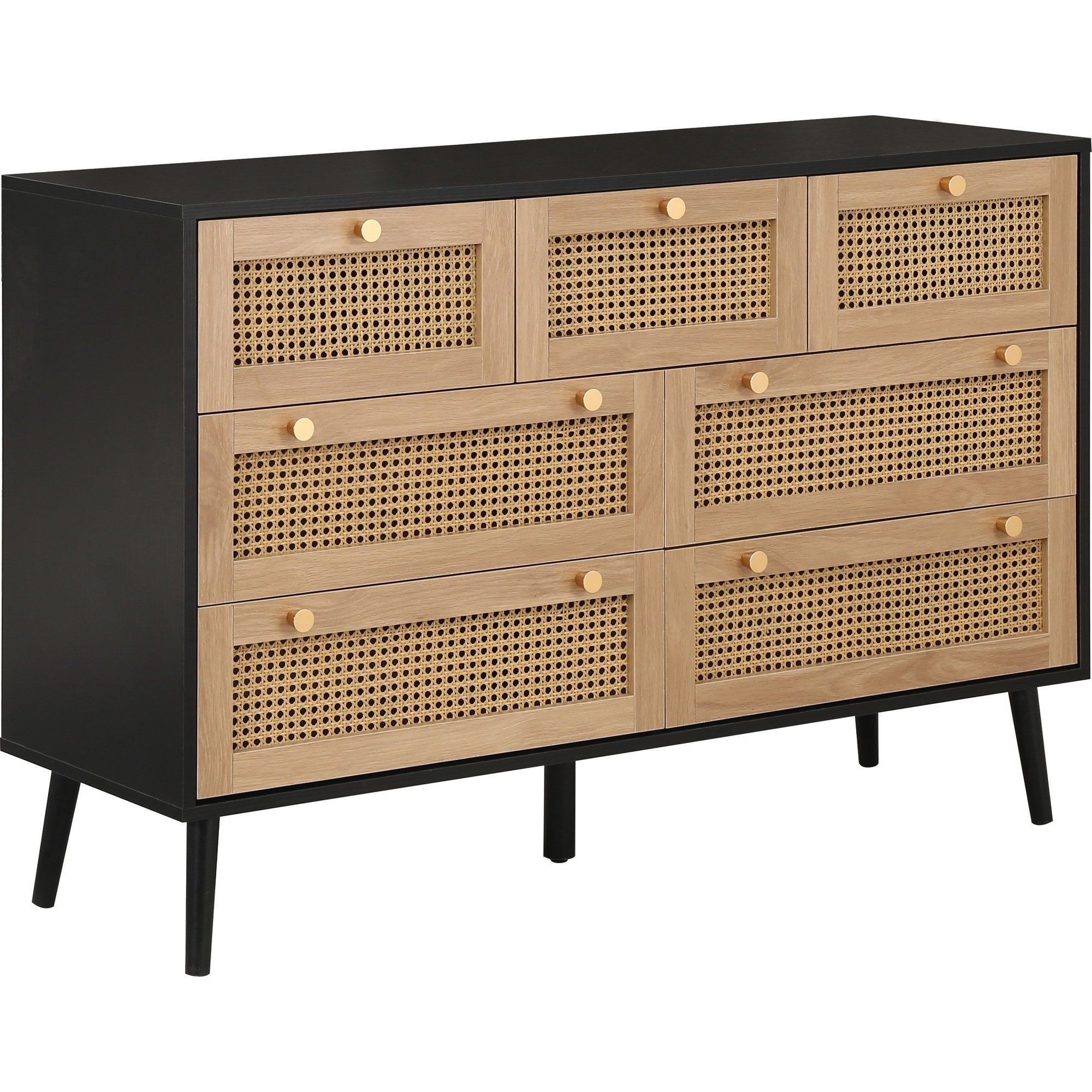 Croxley 7 Drawer Rattan Chest