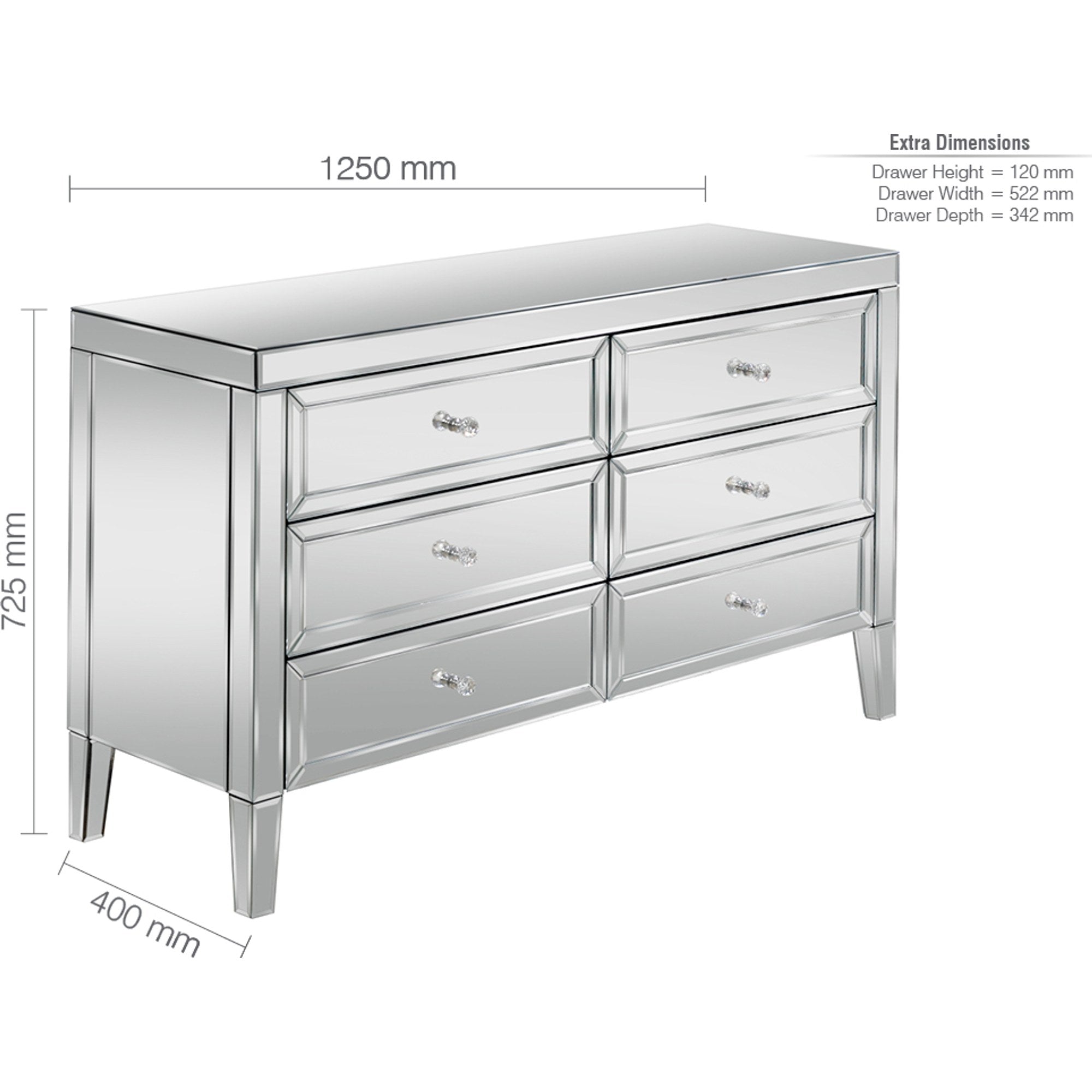 Valencia 6 Drawer Chest