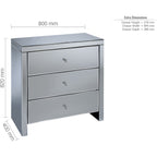 Seville 3 Drawer Chest