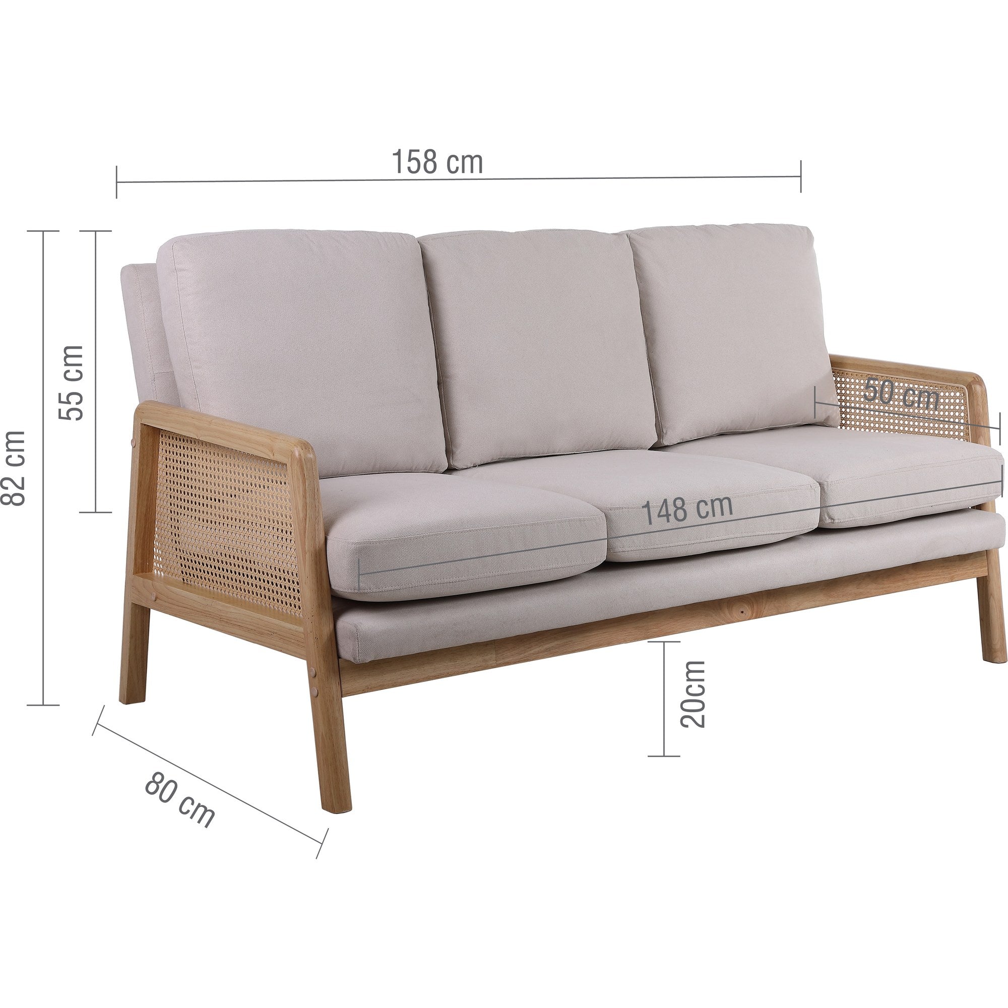 Ida 3 Seater Chair