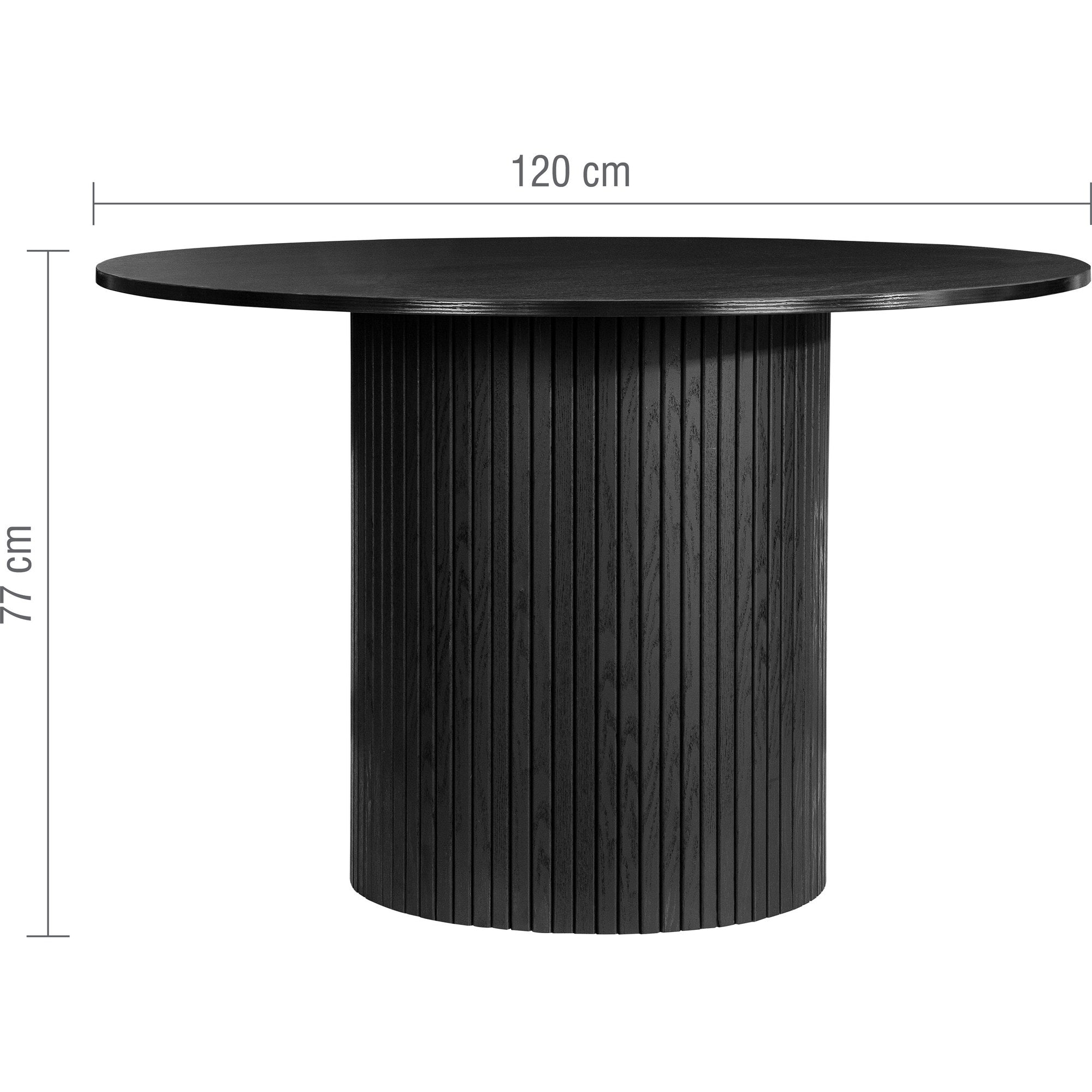 Axel Round Fluted Dining Table with 4 Chairs