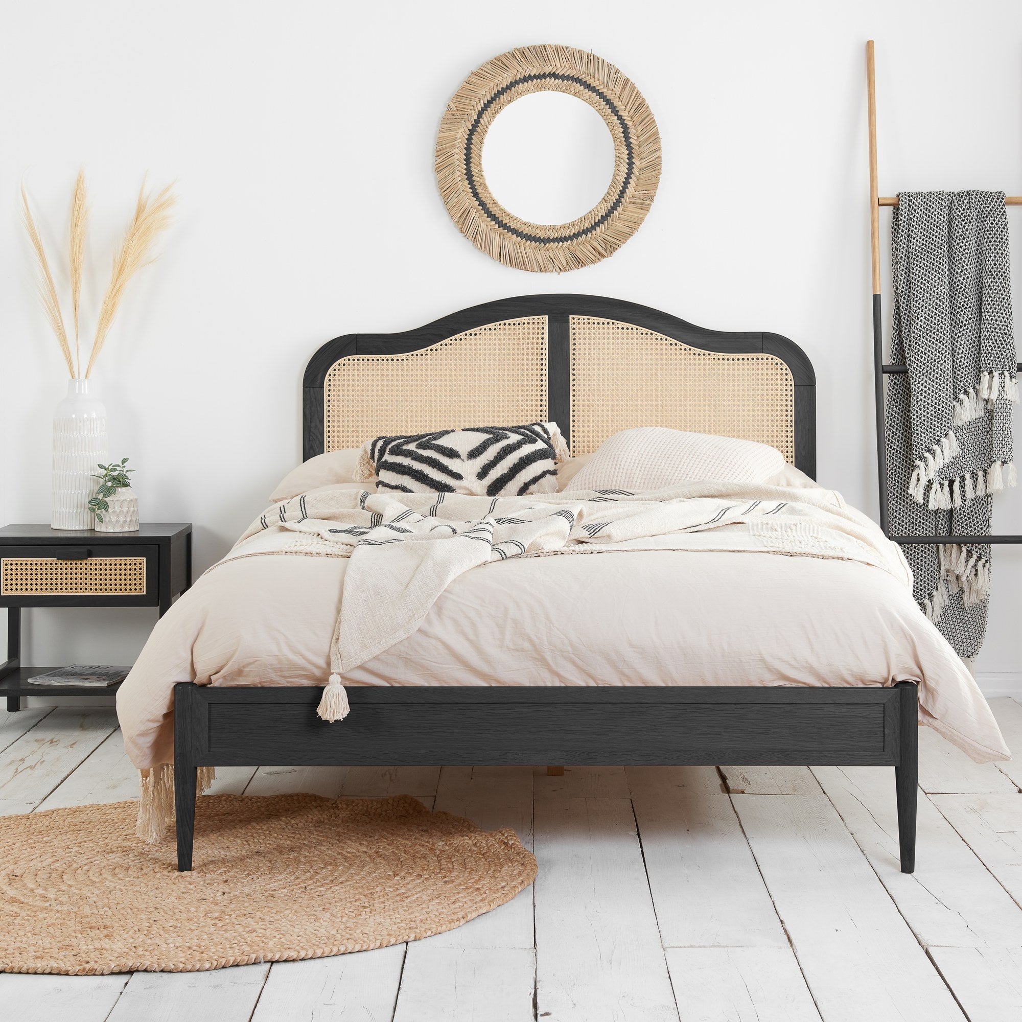 Leonie Double Rattan Bed