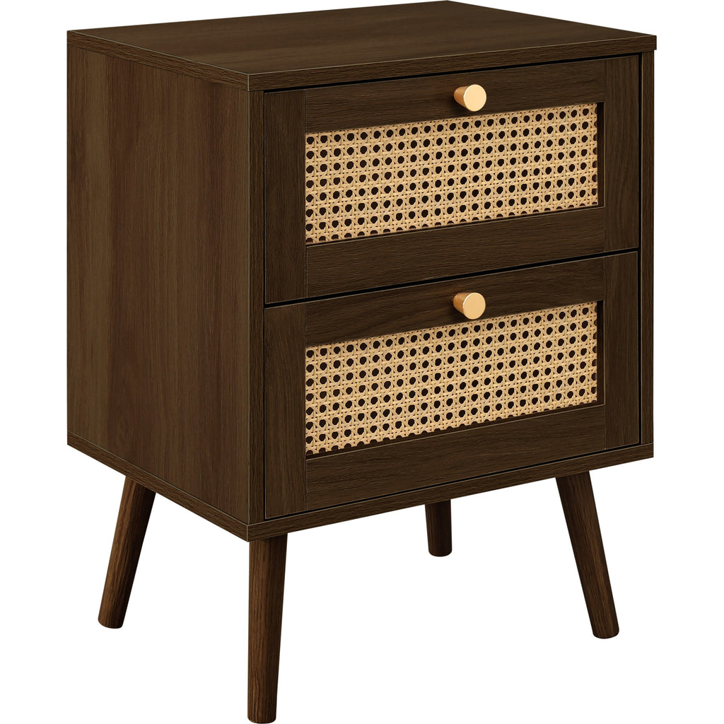 Croxley 2 Drawer Rattan Bedside