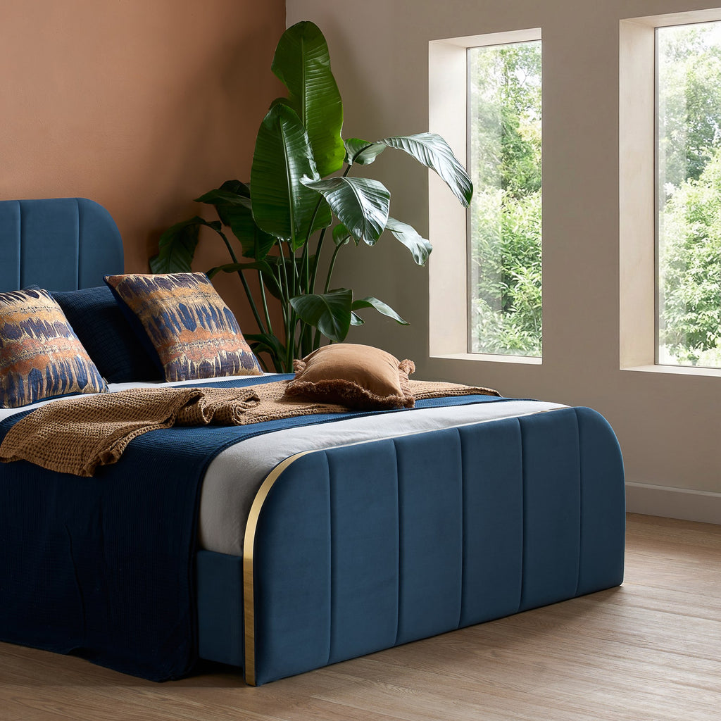 Rowan King Bed Blue