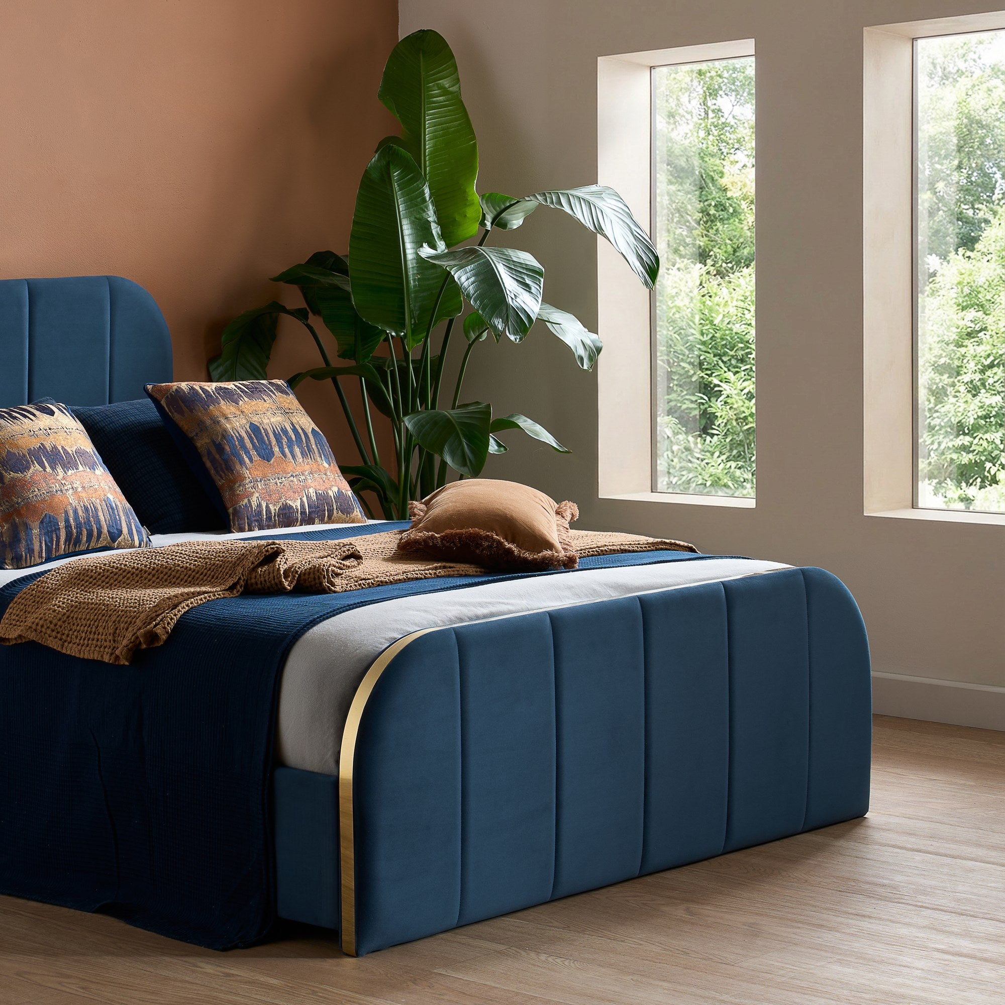 Rowan King Bed Blue