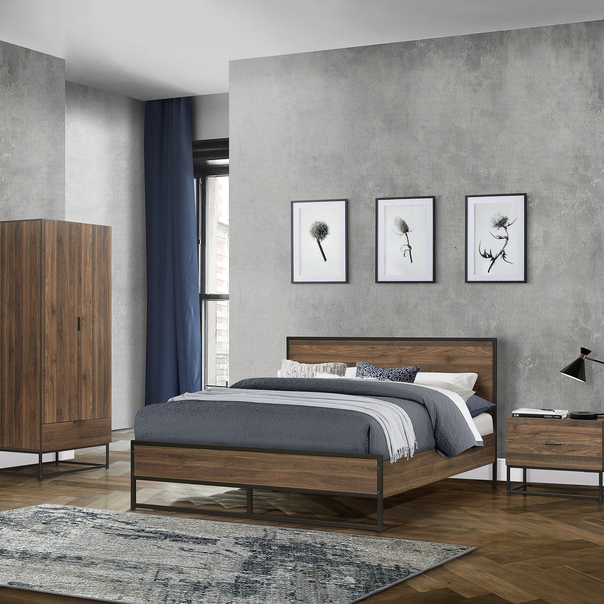 Houston 2 Drawer Bedside