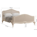 Ivory Rattan High End Super King Bed