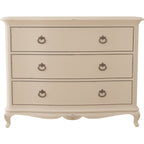 Ivory 3 Drawer Low Chest