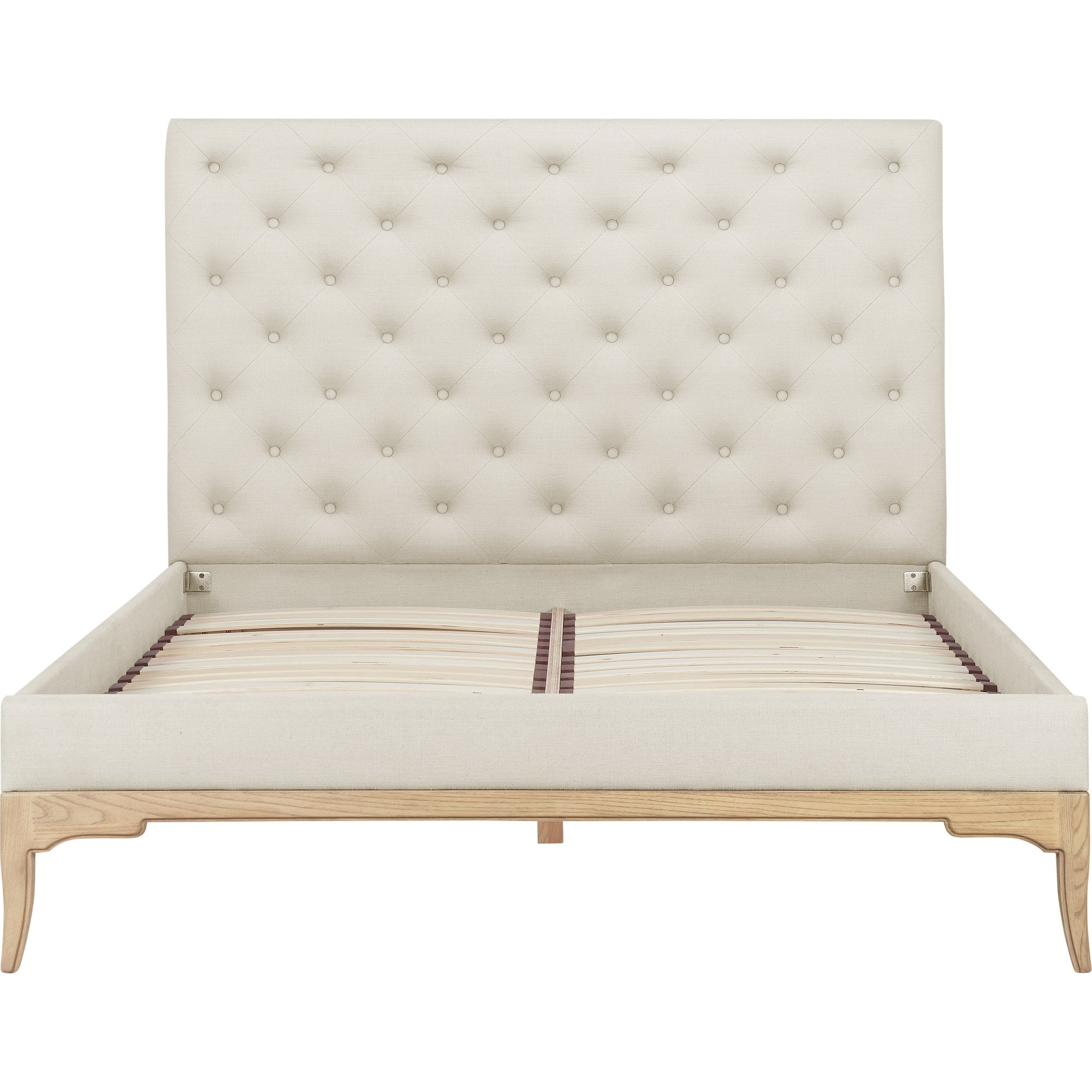 Toulon Low End Double Bed - Cream