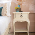 Ivory 1 Drawer Bedside Chest