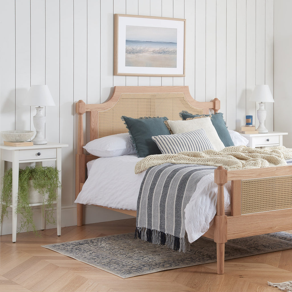 Geneva King Rattan Bed