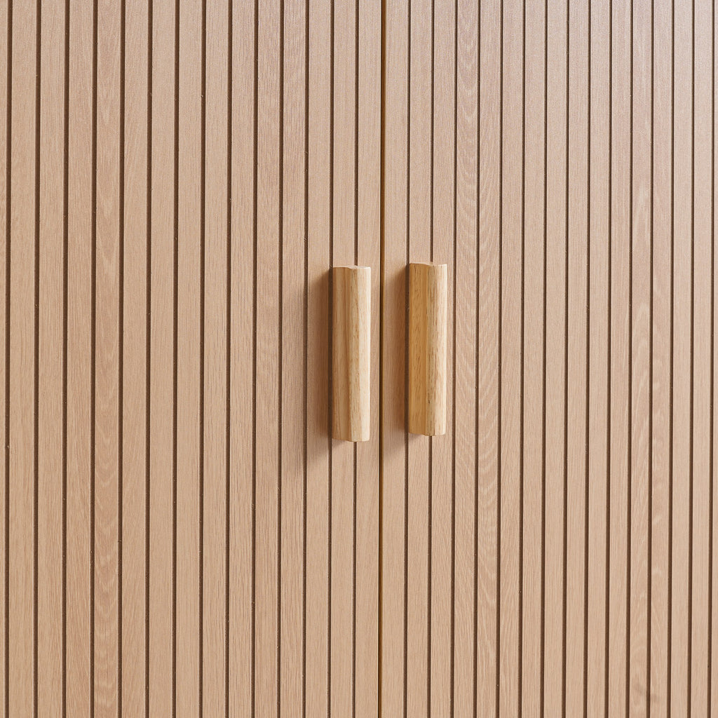 Axel 2 Door 1 Drawer Fluted Wardrobe