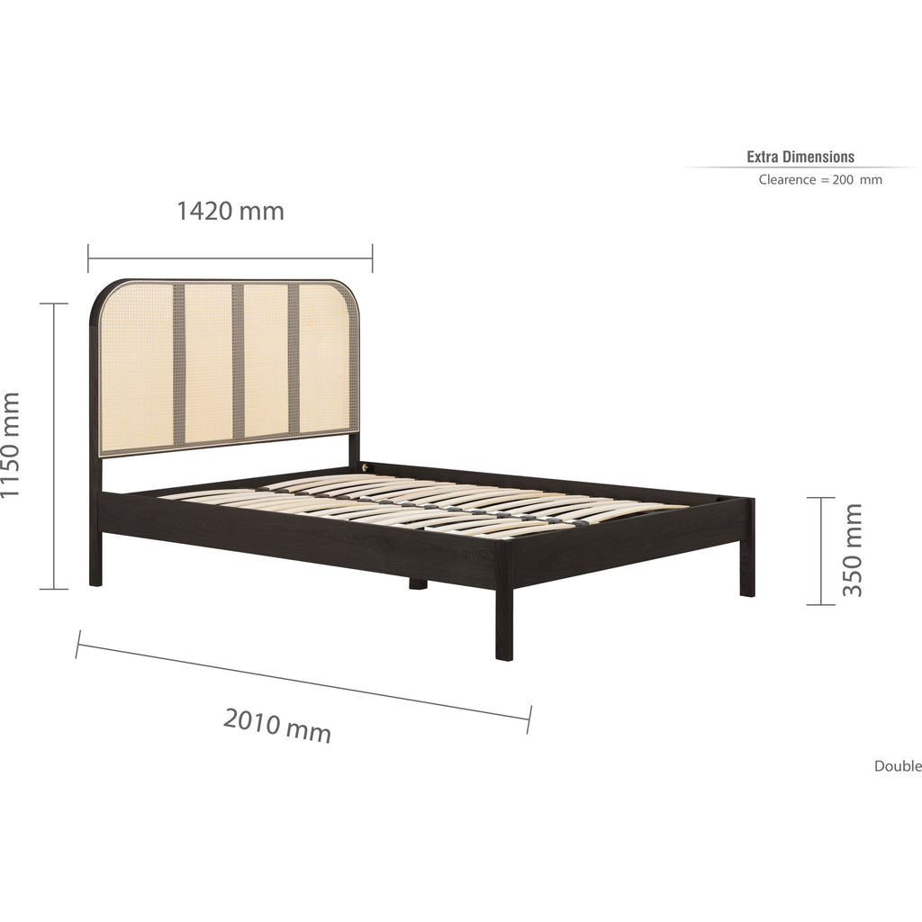 Margot Double Rattan Bed