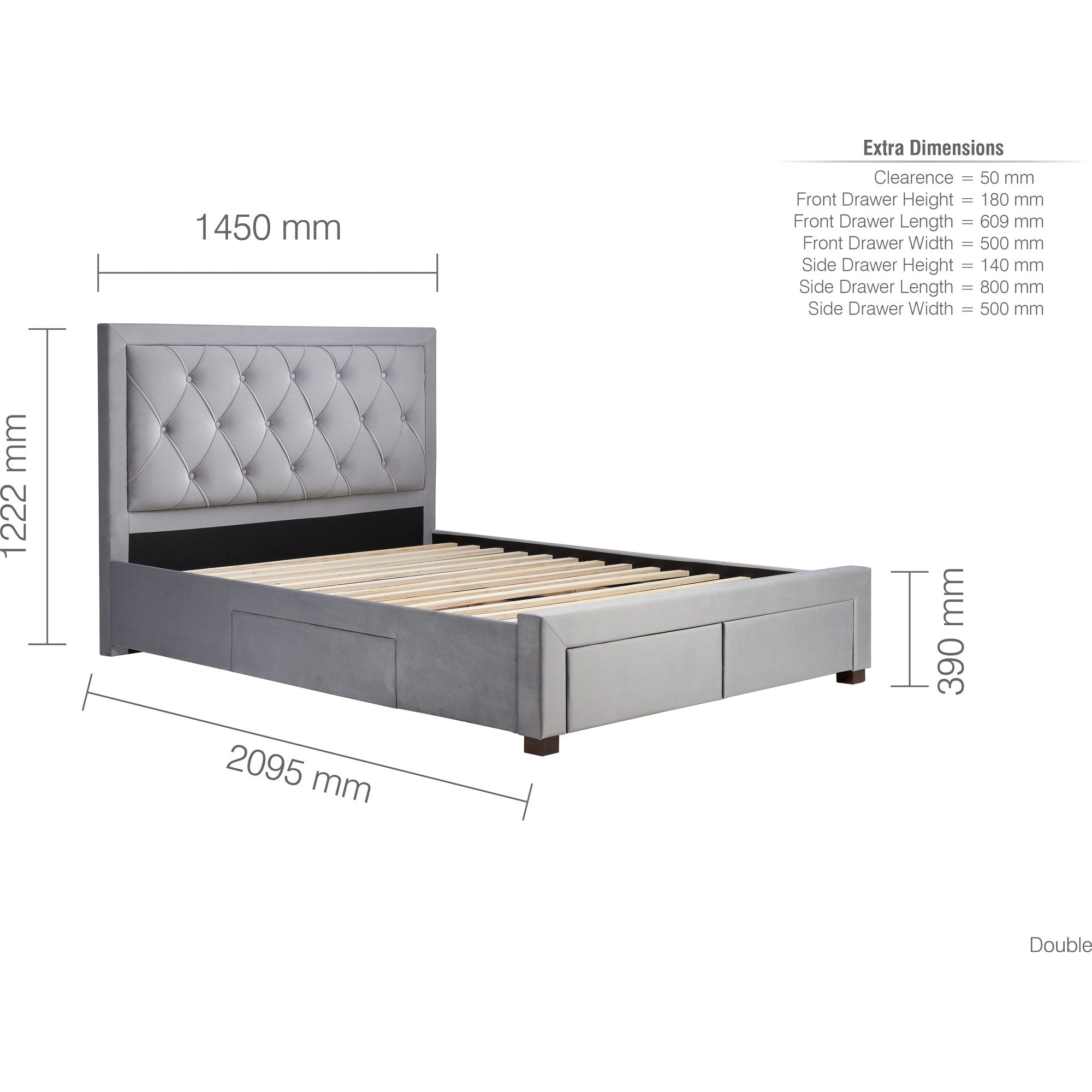 Woodbury Double Bed