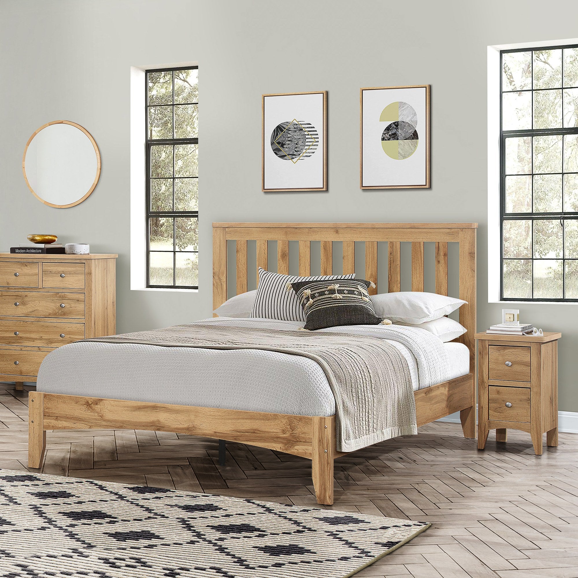 Hampstead 2 Drawer Bedside