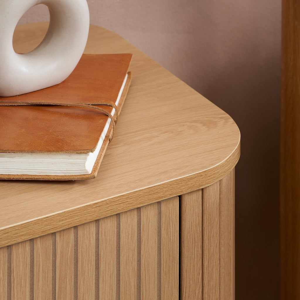 Axel 2 Drawer Fluted Bedside