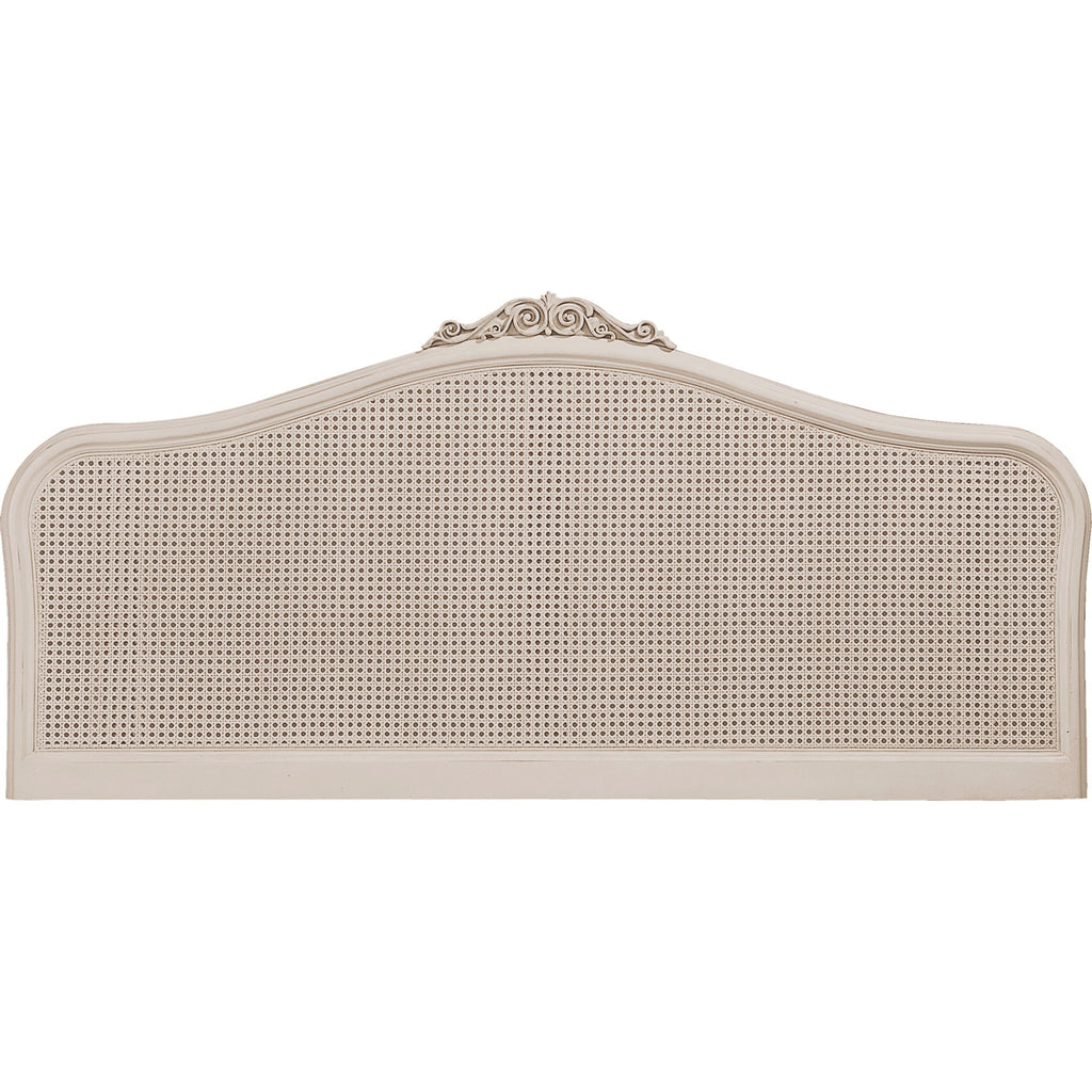 Ivory Rattan Super King Headboard