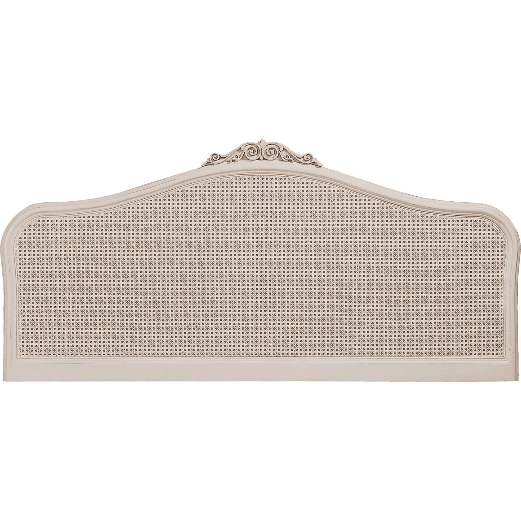 Ivory Rattan Super King Headboard