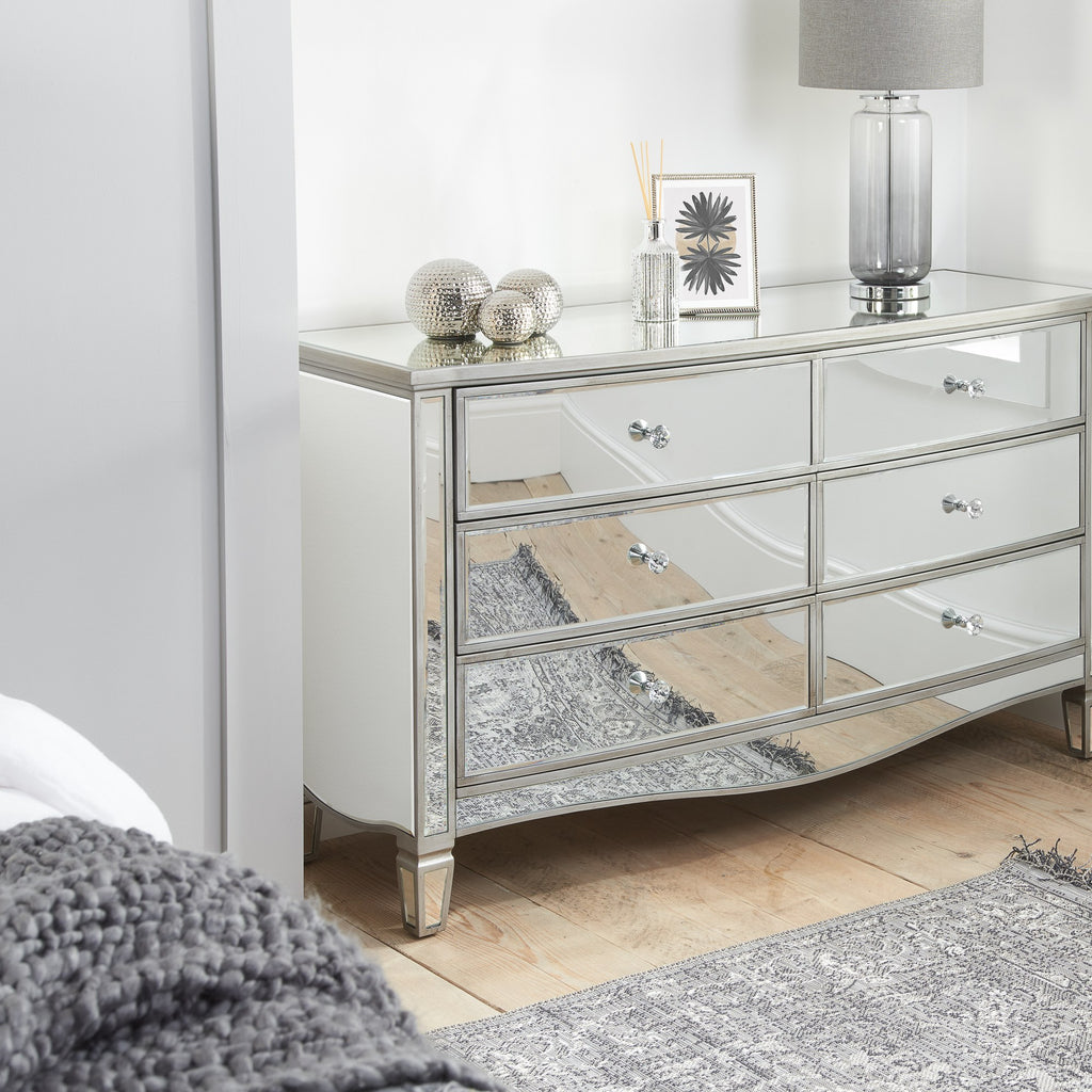 Elysee 6 Drawer Wide Chest