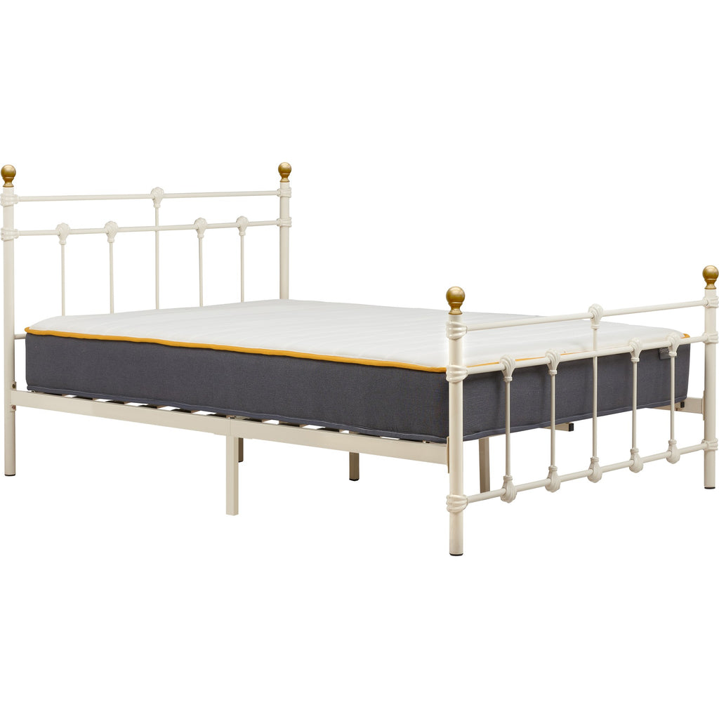 135cm Atlas Bed Cream