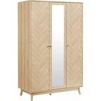Herringford 3 Door Wardrobe With Mirror