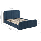 Rowan King Bed Blue