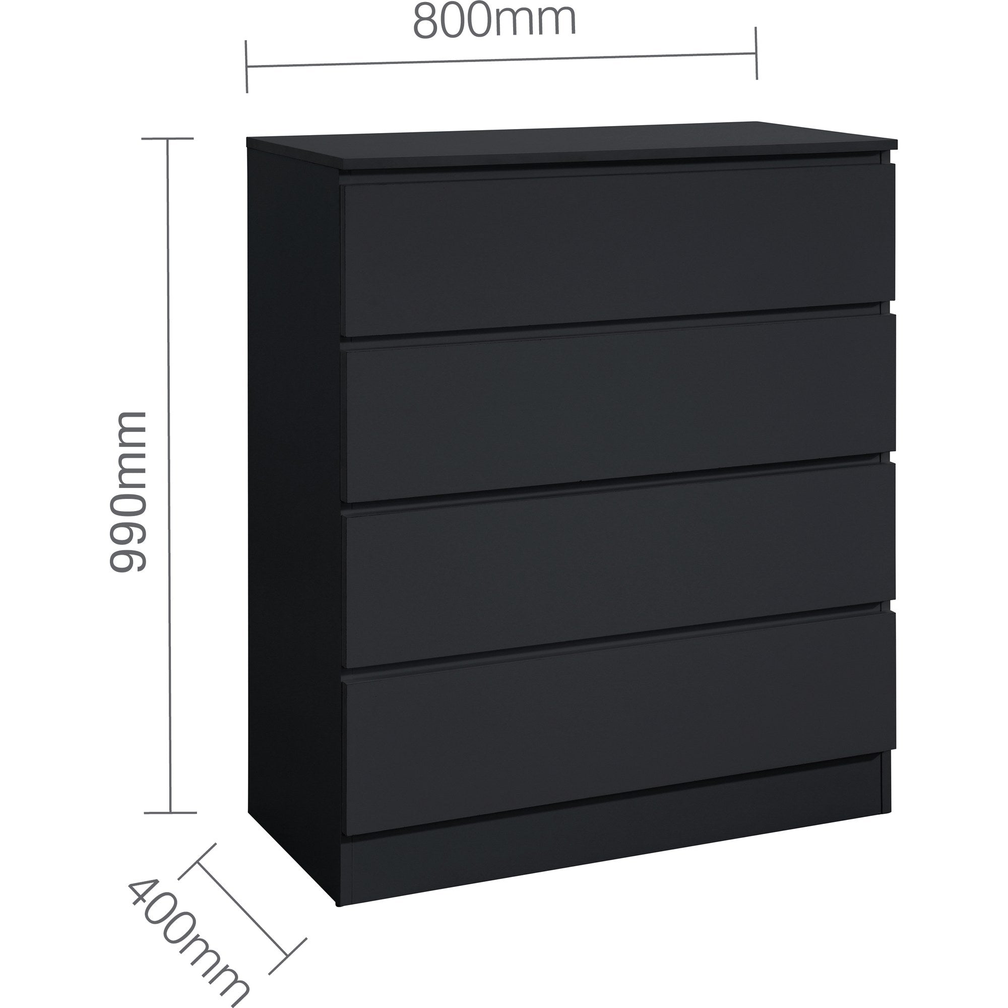 Oslo 4 Drawer Chest