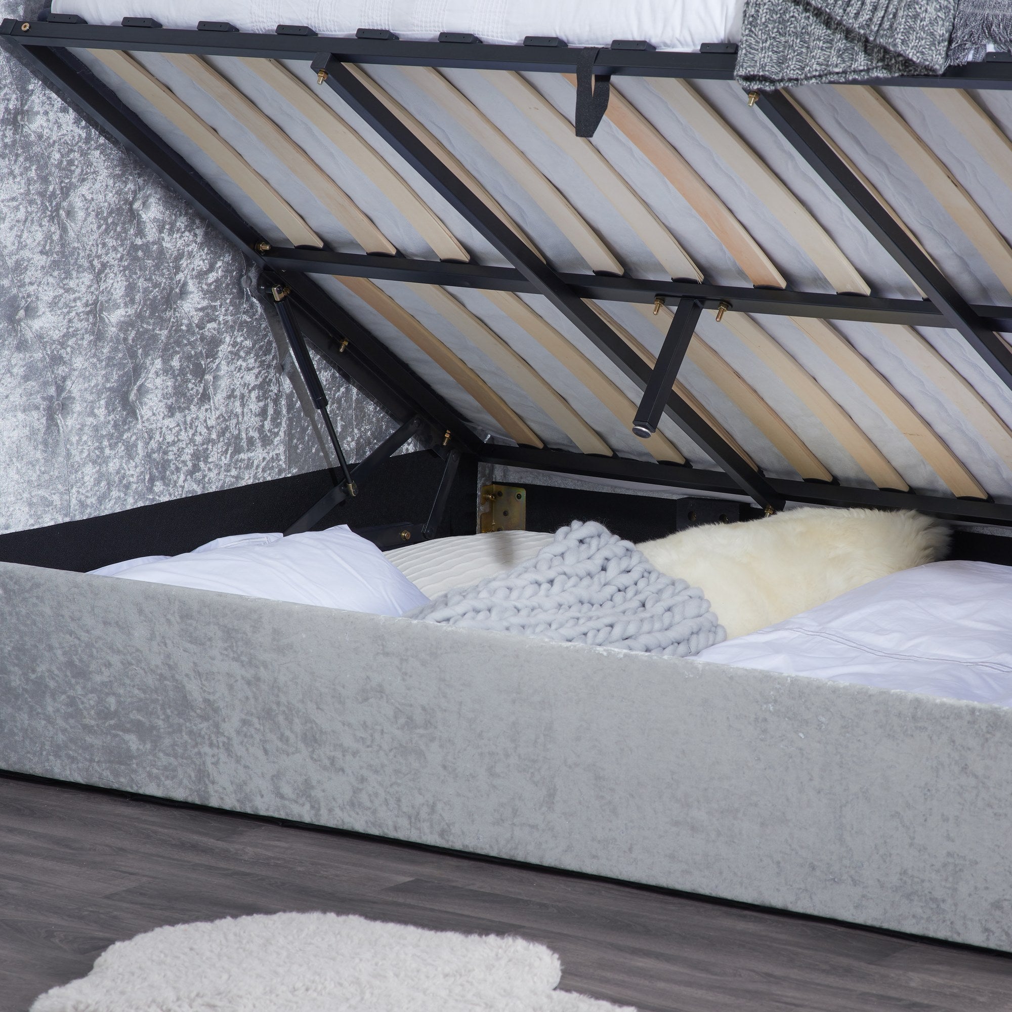 Sienna Double Ottoman Bed