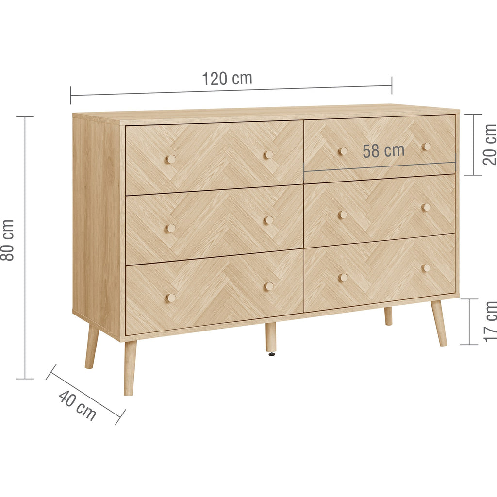Herringford 6 Drawer Chest