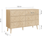 Herringford 6 Drawer Chest