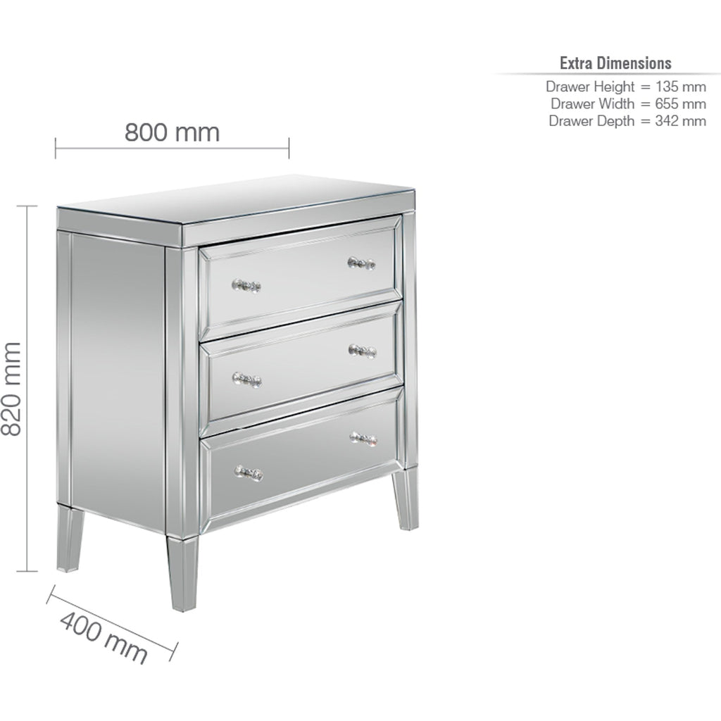 Valencia 3 Drawer Chest