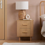 Axel 2 Drawer Fluted Bedside