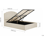 Monaco Double Ottoman Bed
