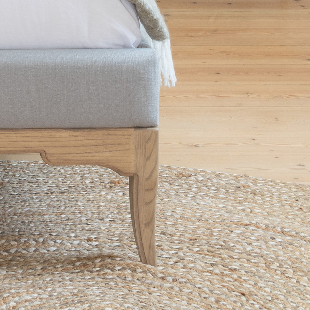 Toulon Low End Double Bed - Oak