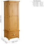 Woburn 1 Door 1 Drawer Wardrobe