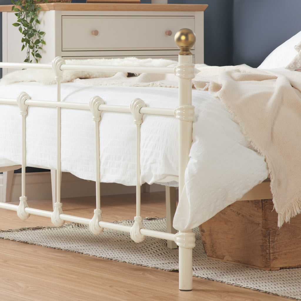 120cm Atlas Bed Cream