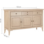 Toulon 3 Door 3 Drawer Sideboard