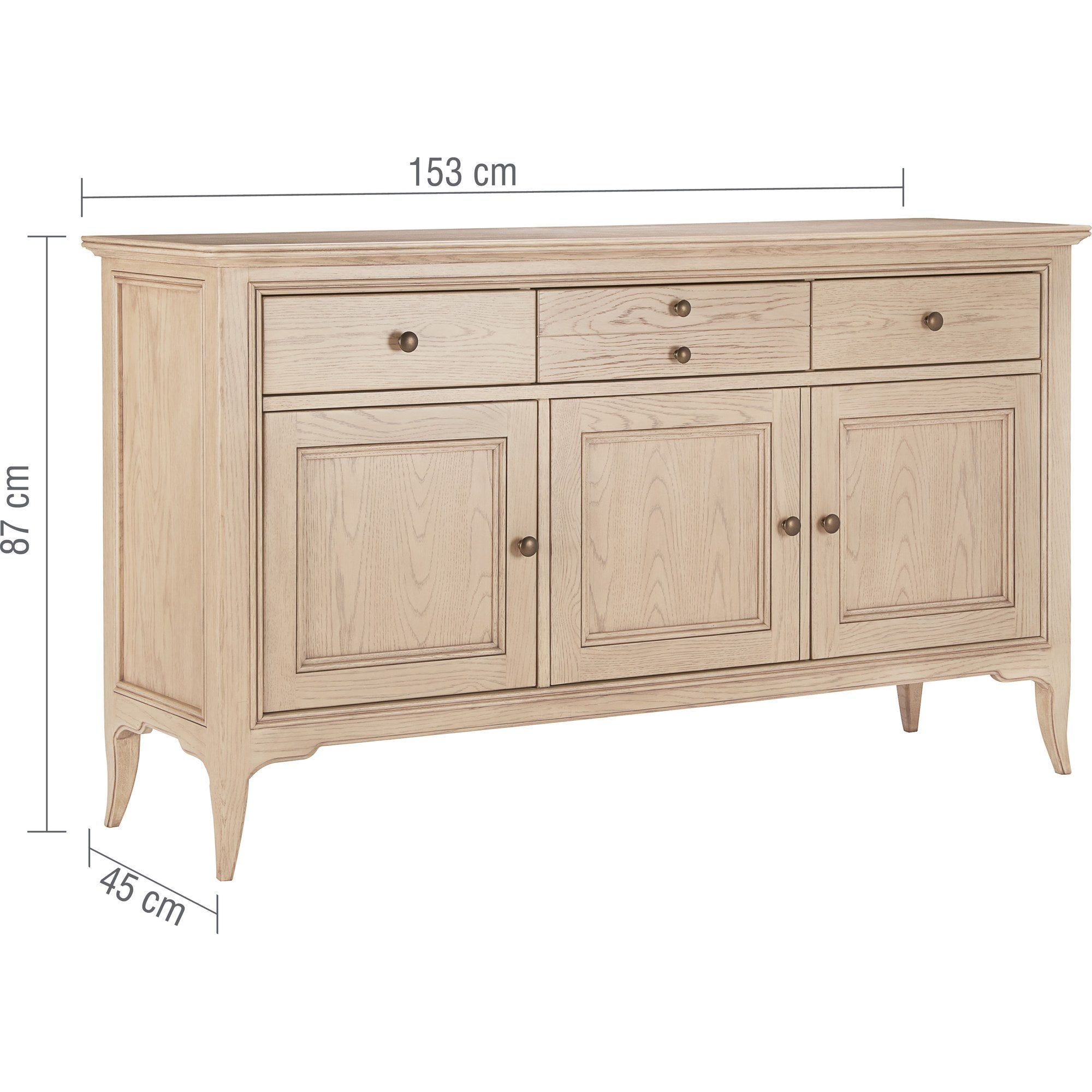 Toulon 3 Door 3 Drawer Sideboard