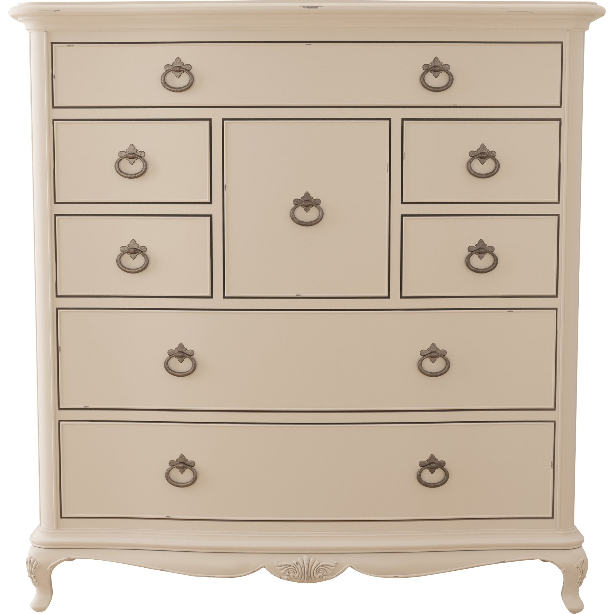 Ivory 8 Drawer Chest