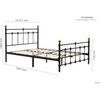 135cm Atlas Bed Black