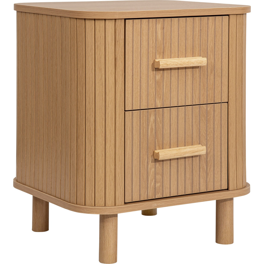Axel 2 Drawer Fluted Bedside
