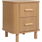 Axel 2 Drawer Fluted Bedside