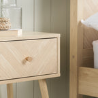Herringford 1 Drawer Bedside