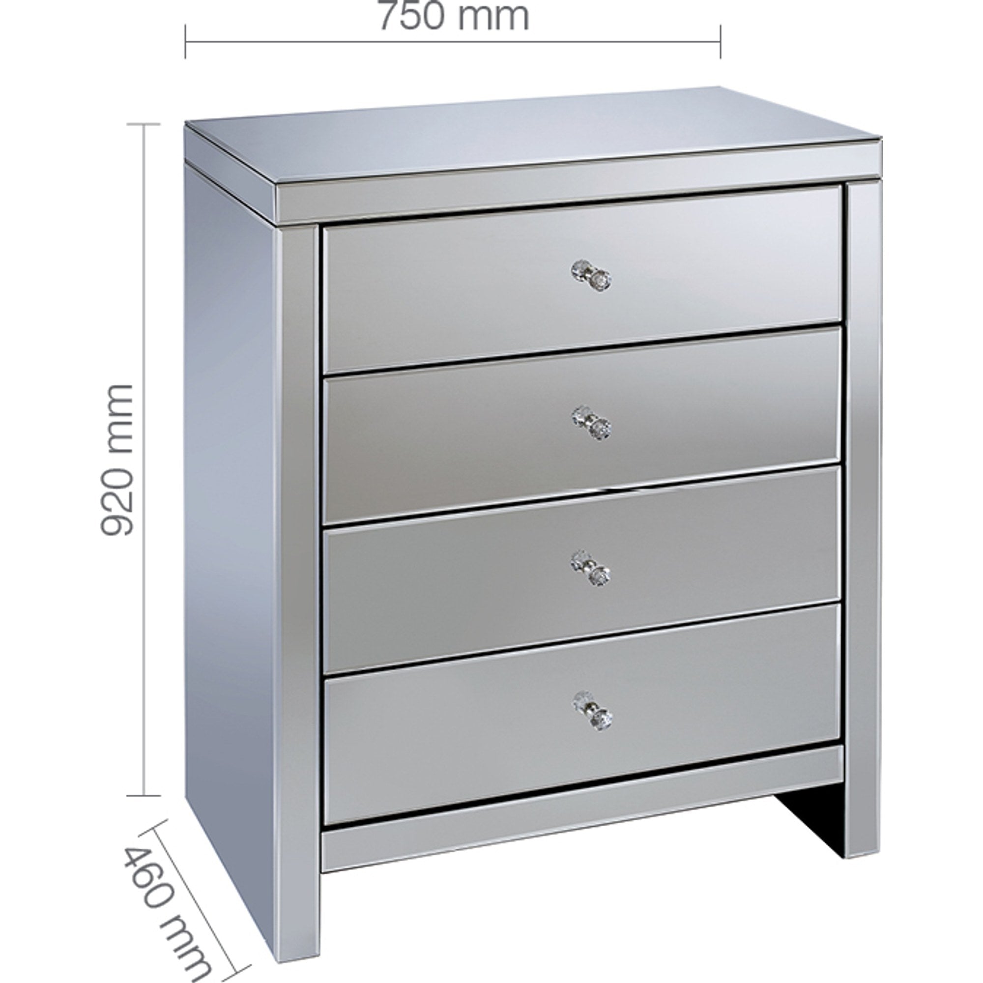 Seville 4 Drawer Chest