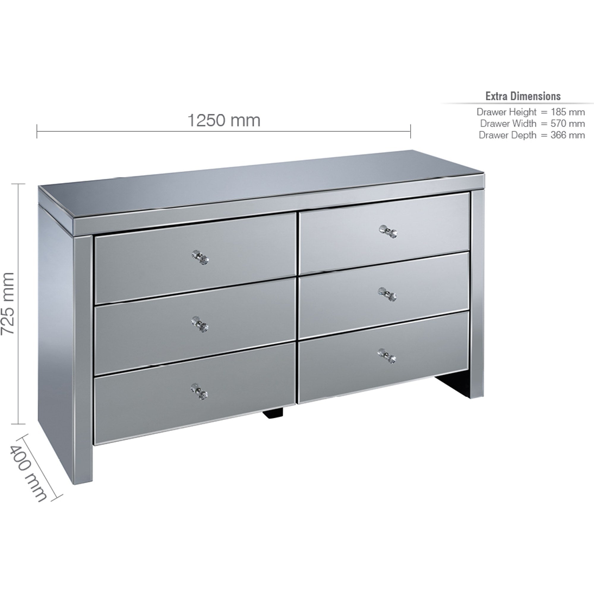 Seville 6 Drawer Chest