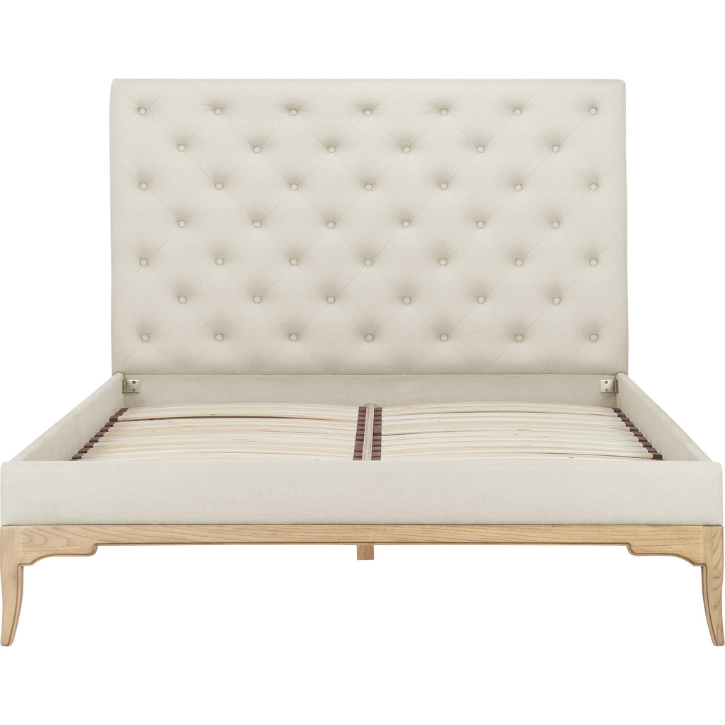 Toulon Low End Super King Bed - Cream