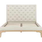 Toulon Low End Super King Bed - Cream